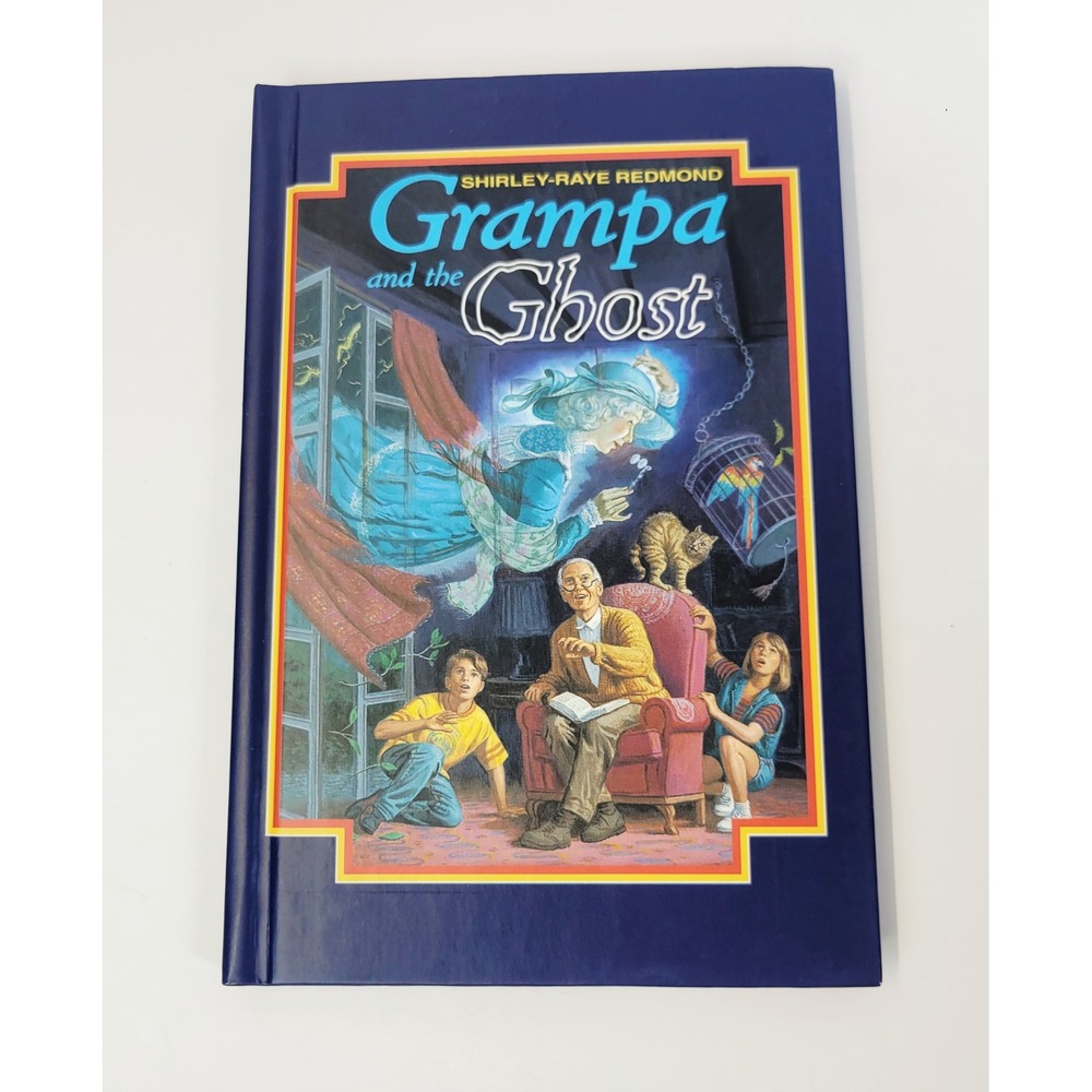 Weekly Reader Grampa and the Ghost Kids Book OS Blue Excellent 1996 Hardcover